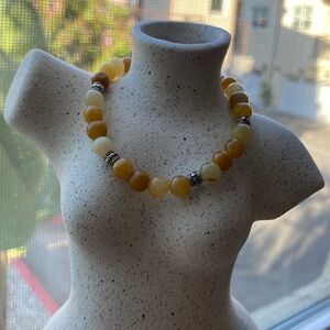 Handmade Yellow Jade bracelet